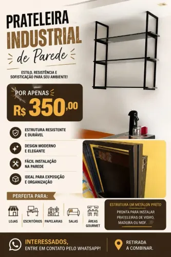 Vendo prateleira industrial