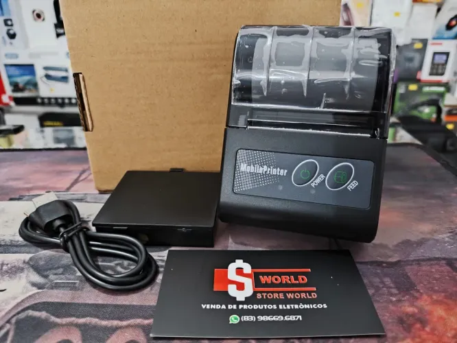  * Mini Impressora Térmica 58mm Bluetooth - Pronta entrega. Store World 