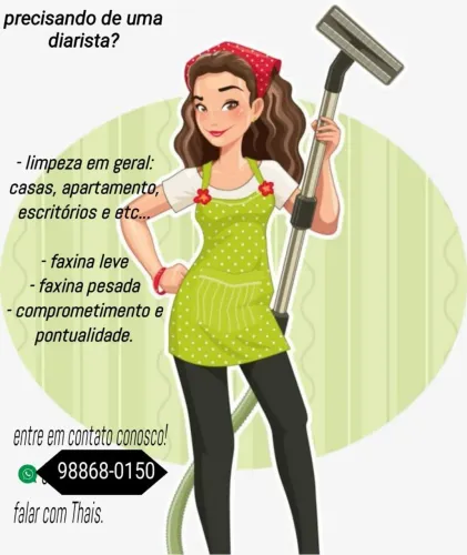 Diarista ou faxineira 