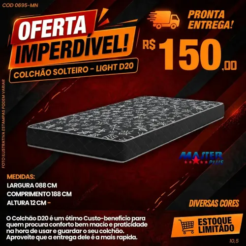 Colchão solteiro 