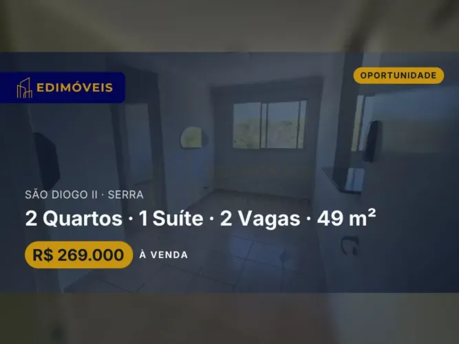Apartamento 2 quartos em São Diogo II, perto de comércio e escolas