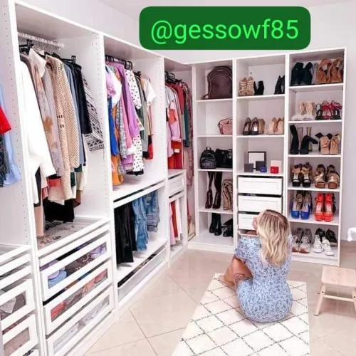 Closet projetado em gesso muito Durável e resistente
