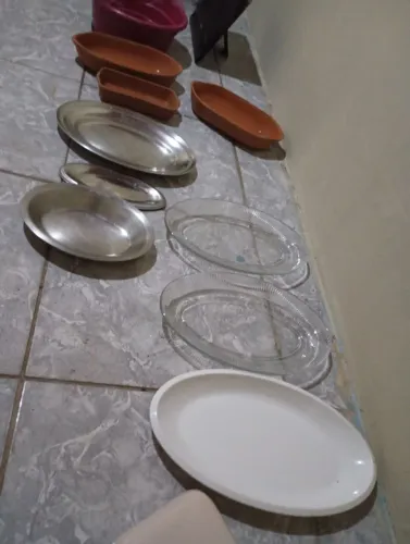 Travessa inox puro porções restaurante