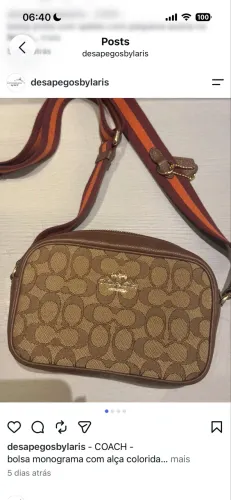 bolsa coach monograma original