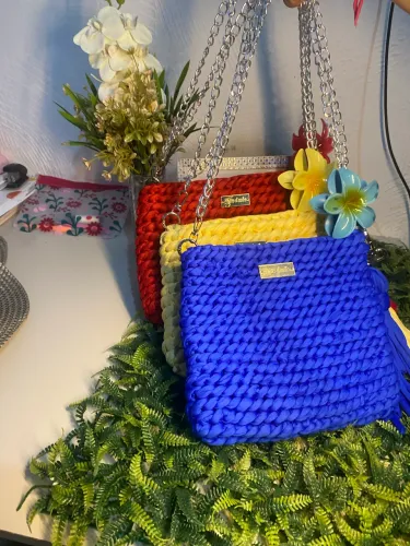 Bolsa de fio de malha