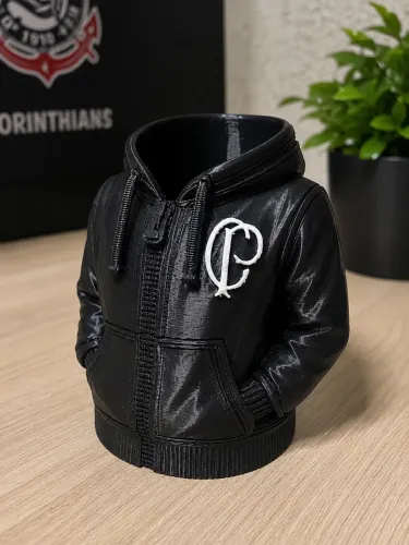 Porta lata moletom Corinthians