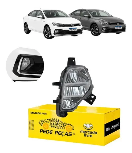 Farol Milha Auxiliar Cibie Vw Virtus 2023 24 25 2026 Ld Cristal