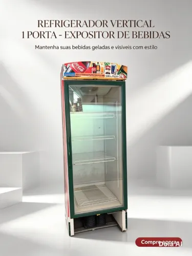 REFRIGERADOR VERTICAL 1 PORTA 220 v - EXPOSITOR DE BEBIDAS