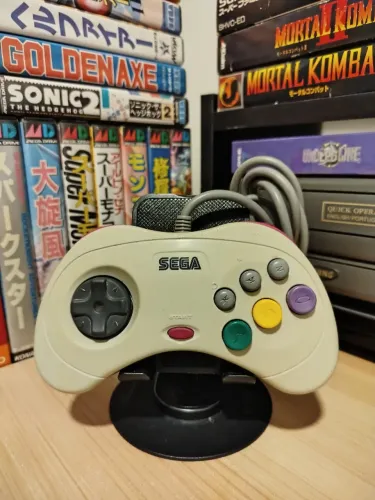 Controle Sega Saturn cor (Branco) 100% original