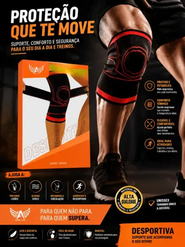 ?"Proteção que te move: supere seus limites com o máximo de conforto e estabilidade!"