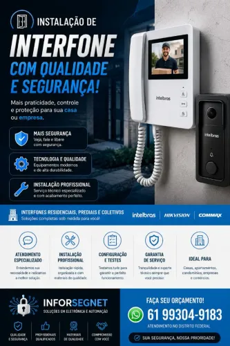 Interfone instalação e manutenção