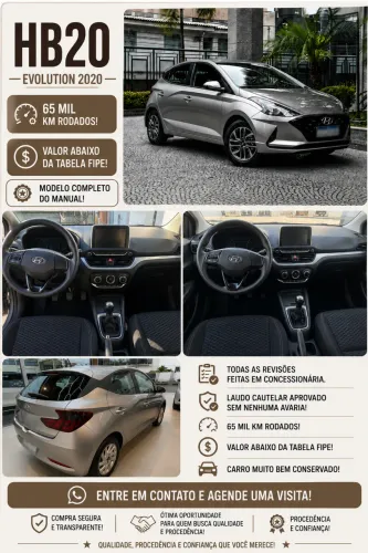 Hyundai HB20 Evolution 1.0 Flex 12V MEC 2020