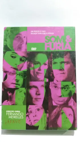 DVD box minissérie seriado série de tv Som & Fúria Globo Fernando Meirelles ref.b