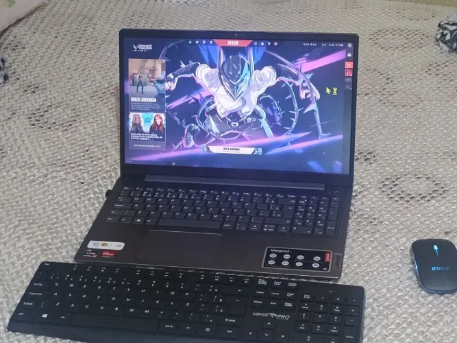 Notebook Gamer Lenovo IdeaPad 3 (Ryzen 5 + Kit Teclado/Mouse)- Pronto para Valorant/Roblox