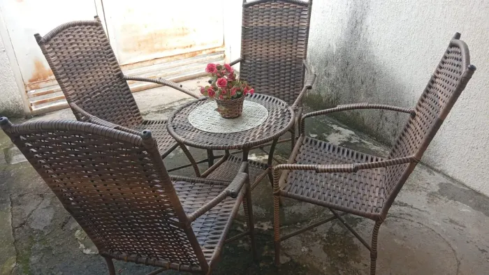 jogo de mesa de jardim