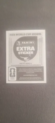 Figurinha da Copa 2026 Extra Sticker Prata Son