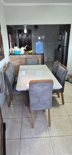 Mesa de Jantar (mesa de cozinha) 6 cadeiras - NOVA