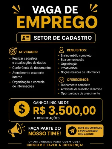 VAGA DE EMPREGO
