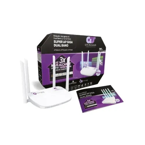 Roteador Inteligente Wireless Super AP Giga Dual Band NOVO