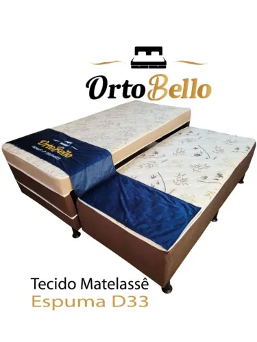 Cama Box D33 Ortobello - Entrega Rápida 