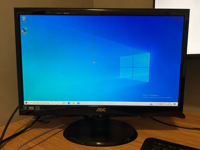 COMPUTADOR COMPLETO i3 + MONITOR AOC + TECLADO SEM FIO - PRONTO PARA USAR