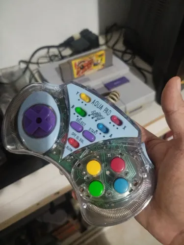 Controle Acqua SNES anos 90 funciona 100%
