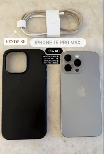 iPhone 15 Pro Max 256gb 100% de bateria 