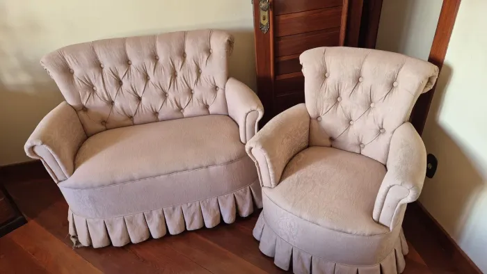 Poltronas vintage 2 lugares +1 lugar