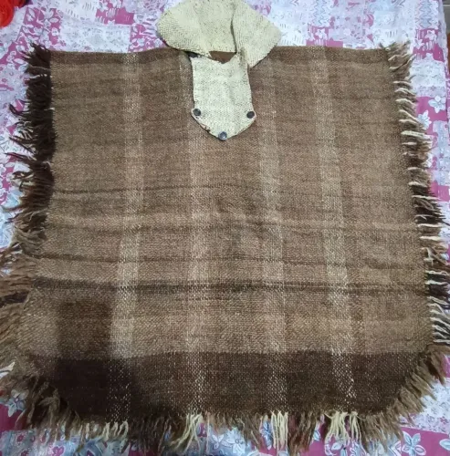 Poncho (pala) de lã - Estilo Gaúcho Rústico