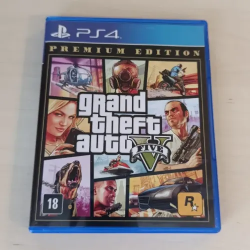 Jogo Playstation 4 - Grand Theft Auto V Premium Edition - Original Nacional GTA 5 PS4