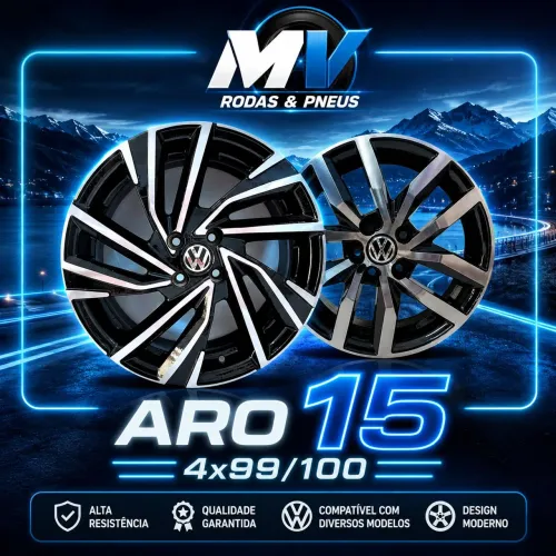 JOGO DE RODAS ARO 15 4x99 5x100