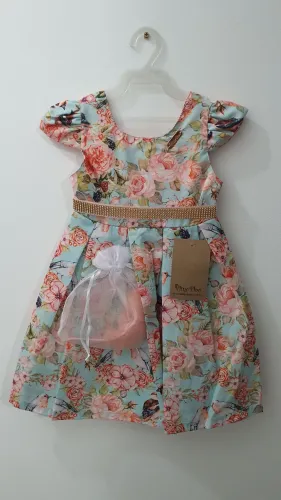 Vestido Infantil PLINC PLOC TAM.2 com Tiara