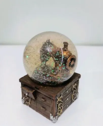 Globo de neve de máquina de costura 