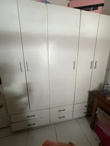 VENDE SE GUARDA ROUPA DE MDF CASAL BRANCO