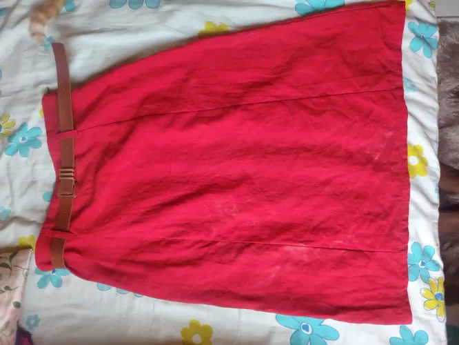 Saia Midi de Linho