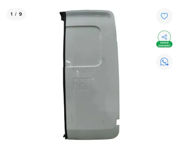 PORTA TRASEIRA DIREITA FIAT FIORINO 2015 2016 2017 2018 2019 2020 