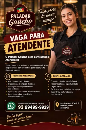 Atendente - Restaurante