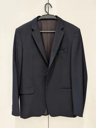 Paletó Brooksfield Slim Marzotto Super 130?s Italiano - Preto