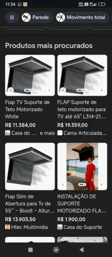 Suporte de tv automatizado vender rápido tem 3 meses de uso TV até 100 polegadas