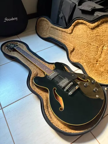 GUITARRA CRAFTER SEG-300 PRETA SEMI ACUSTICA