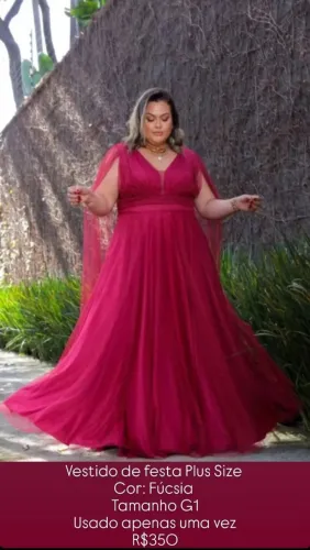 Vestido de festa plus size