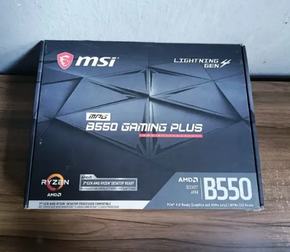 Doação: Placa Mãe MSI B550 Gaming Plus AM4 (Sucata / Defeito)