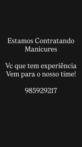 Vagas de emprego para manicure