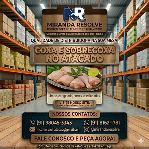 Frango Coxa e sobrecoxa atacado 