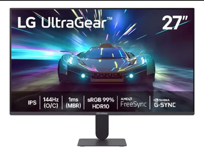 Monitor LG Ultragear 27 pol 144 Hz 1ms (melhor do mercado)