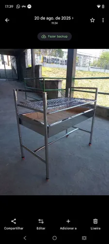 Churrasqueira de inox 100x40