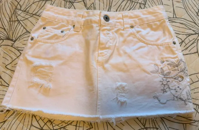 Saia jeans Le Lis Blanc 
