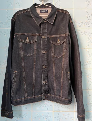 Jaqueta jeans masculina Clock House