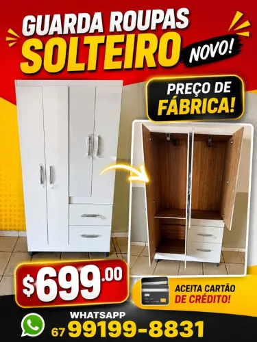 Guarda roupas na promoção hoje entrego 