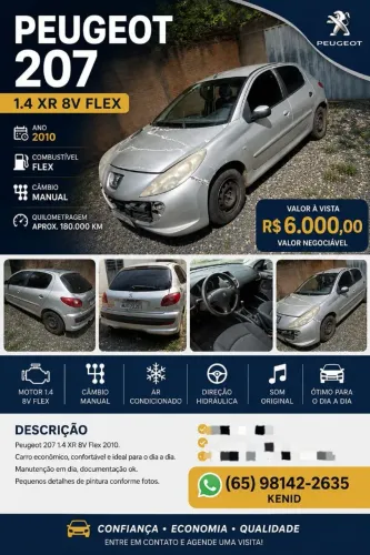 Peugeot 207 X-line 1.4 Flex 8V 3P 2011